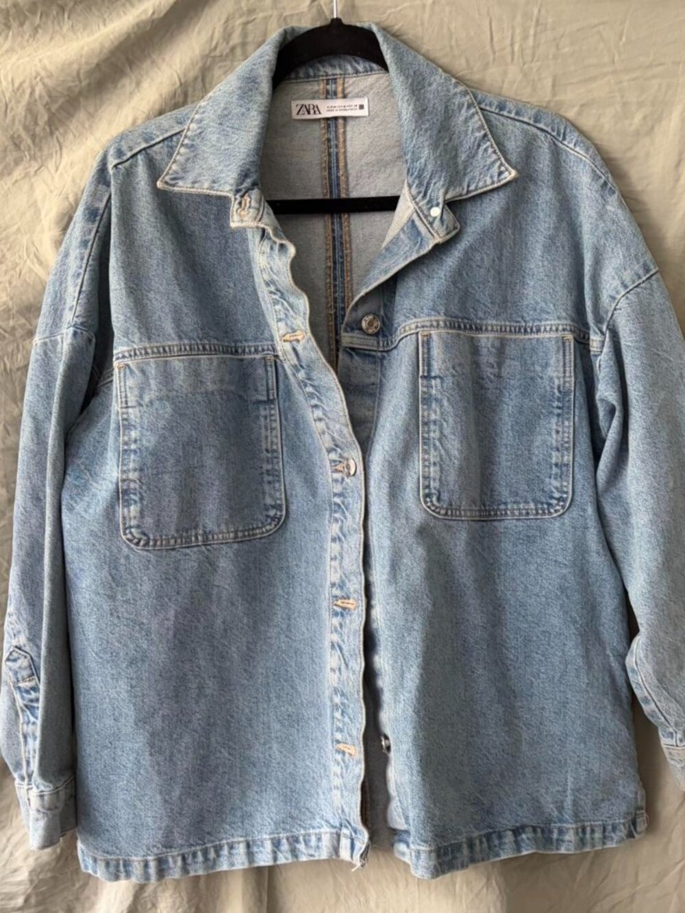 90s style denim jacket from zara